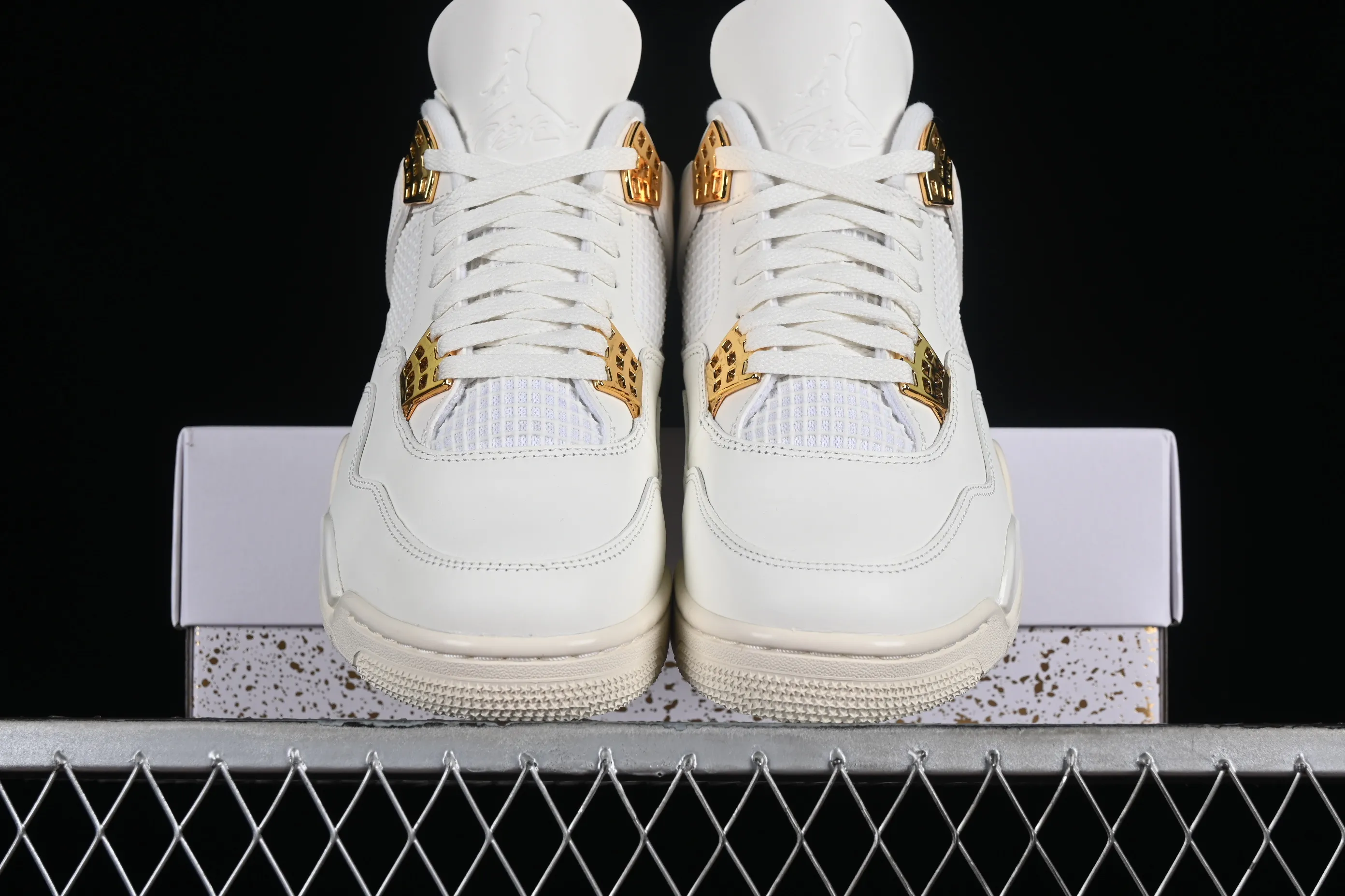 All categories Air Jordan Jordan series basketball shoes Air Jordan 4 LW version Air Jordan 4 Retro "Metallic Gold" AJ4 Joe 4 meters white gold AQ9129-170